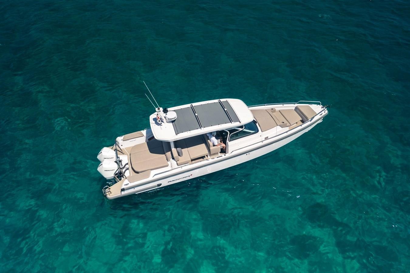 a boat in the water aboard SHADOW Yacht for Sale