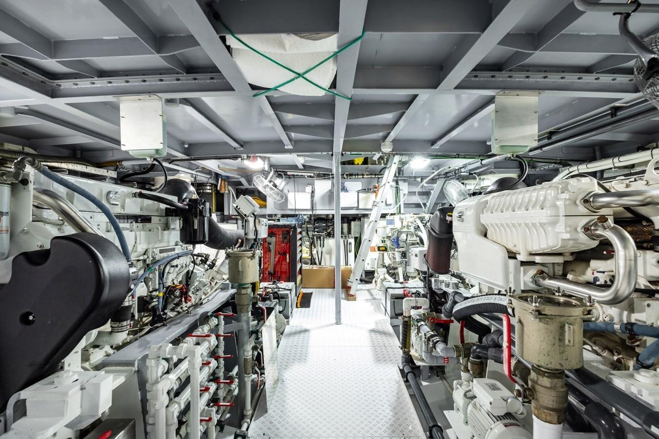 a room with machinery aboard SHADOW Yacht for Sale