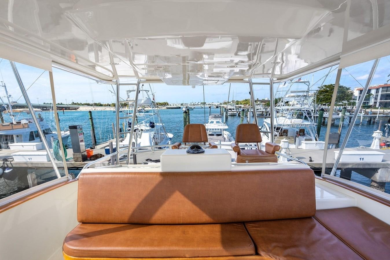 a boat with a seat and a seat on the front aboard WHISKEY KILO Yacht for Sale