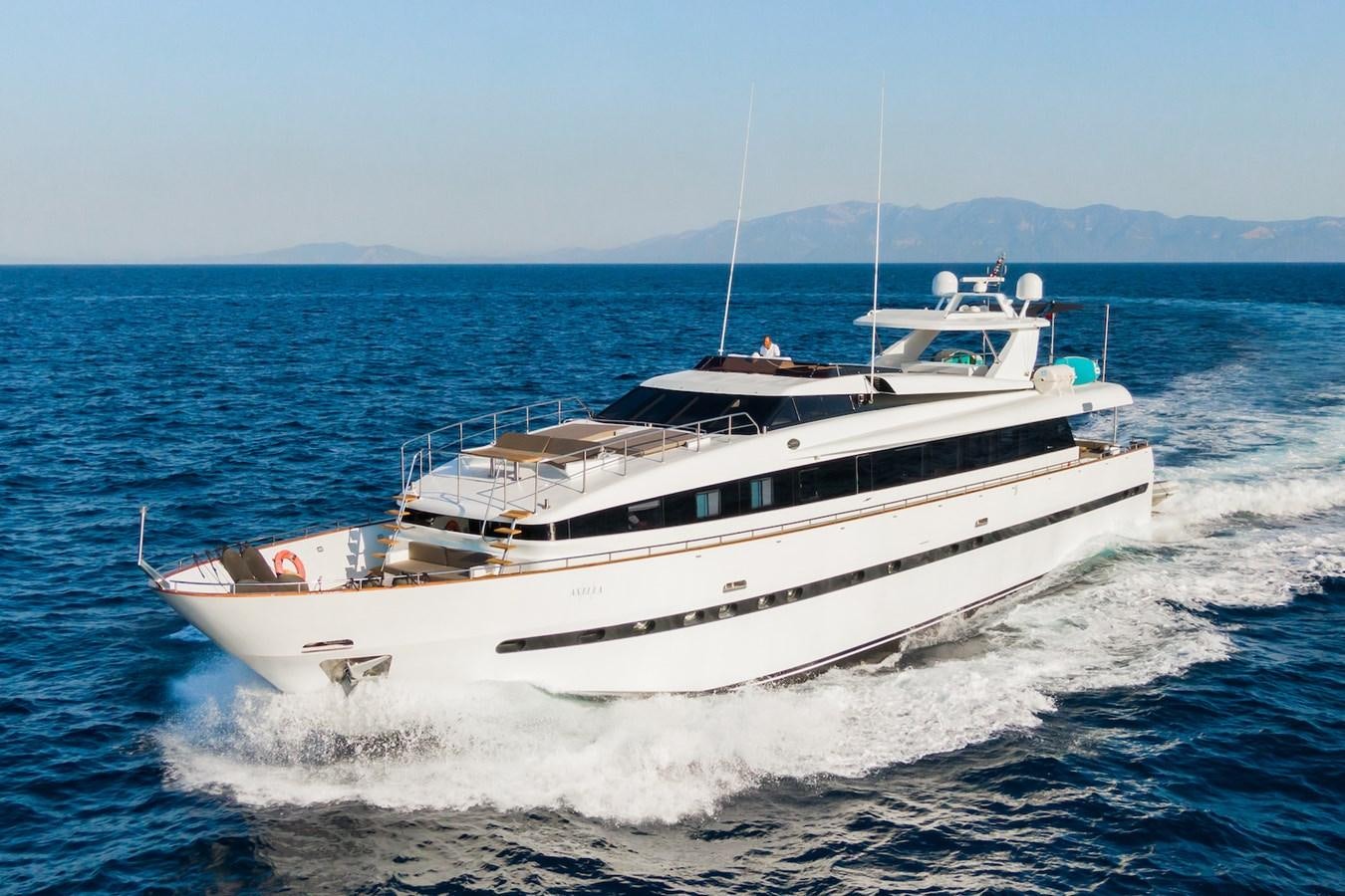 a boat on the water aboard AXELLA Yacht for Sale