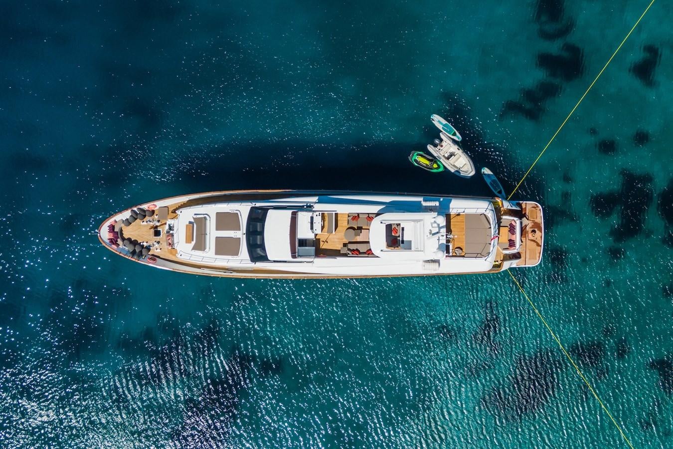 a boat in the water aboard AXELLA Yacht for Sale
