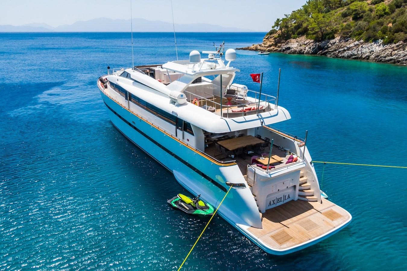 a boat on the water aboard AXELLA Yacht for Sale