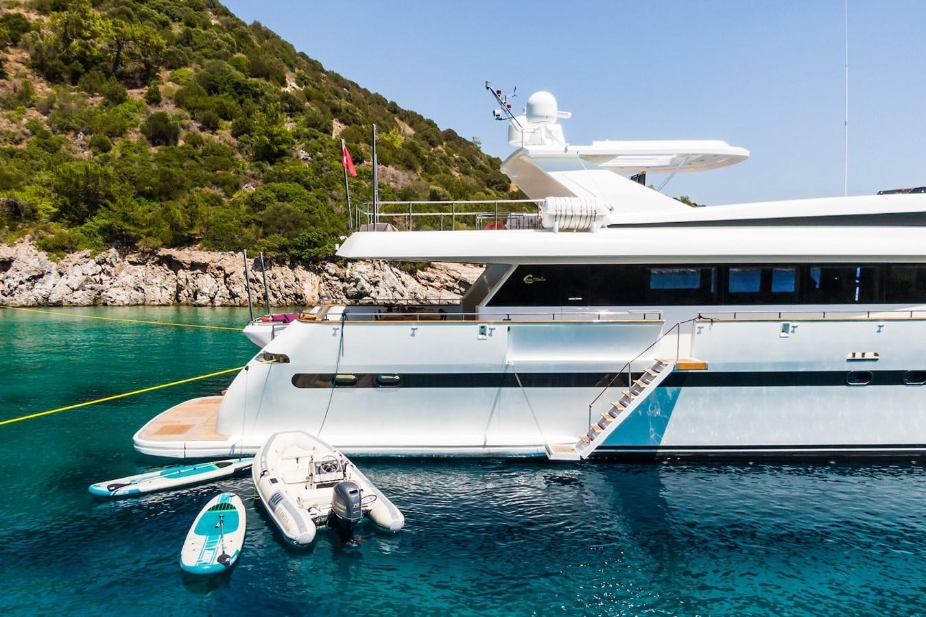 a boat on the water aboard AXELLA Yacht for Sale