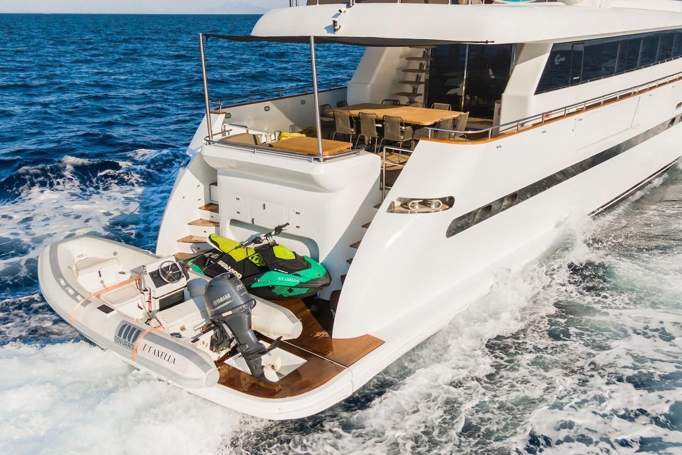 a boat on the water aboard AXELLA Yacht for Sale