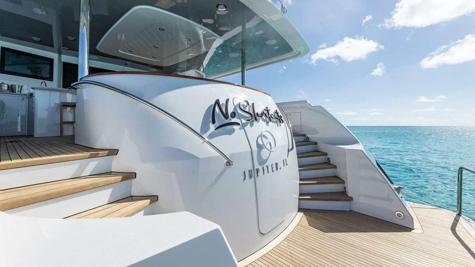 a boat on the water aboard NO SHORTCUTS Yacht for Sale