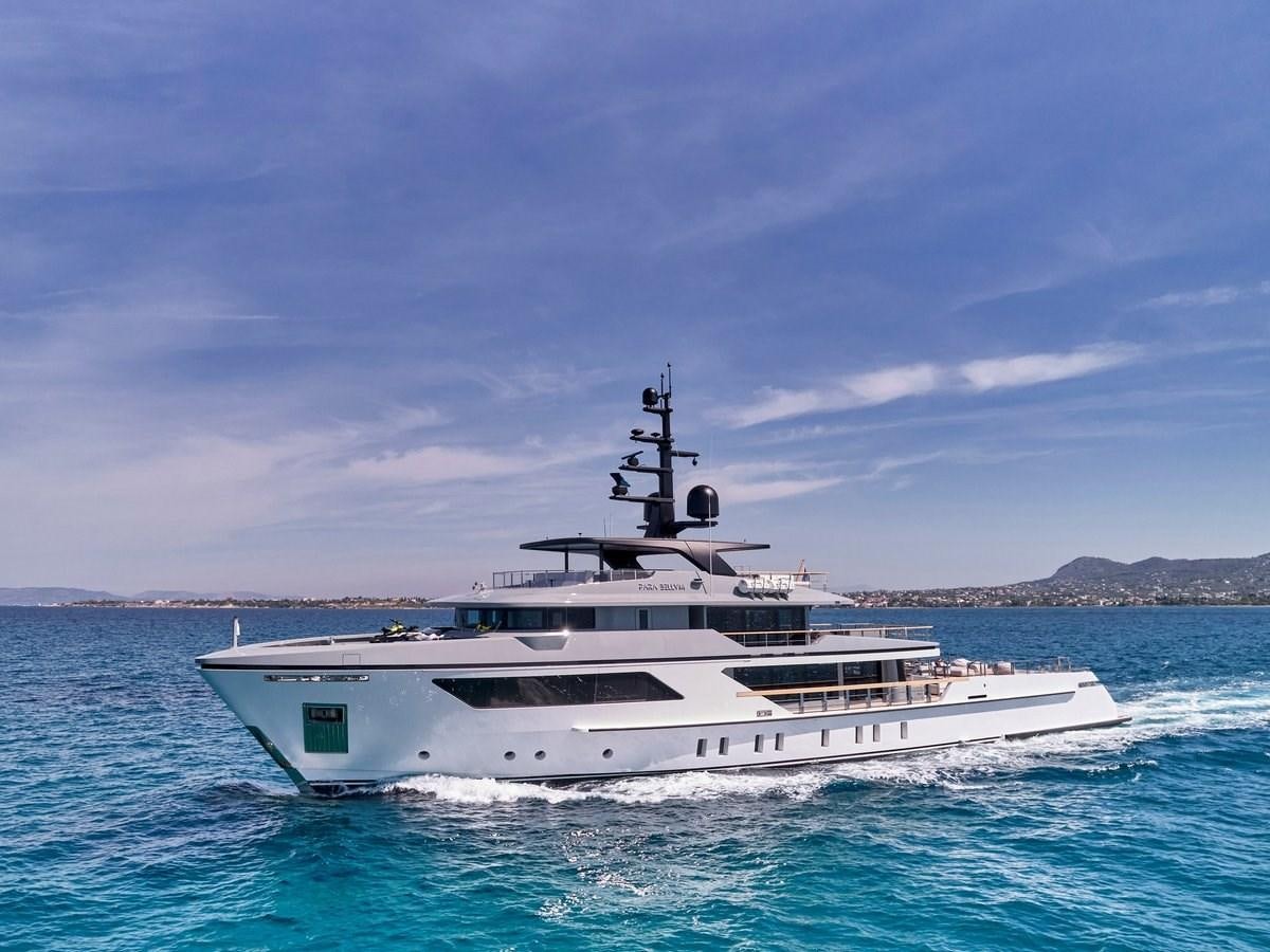 a white boat in the water aboard PARA BELLUM Yacht for Sale