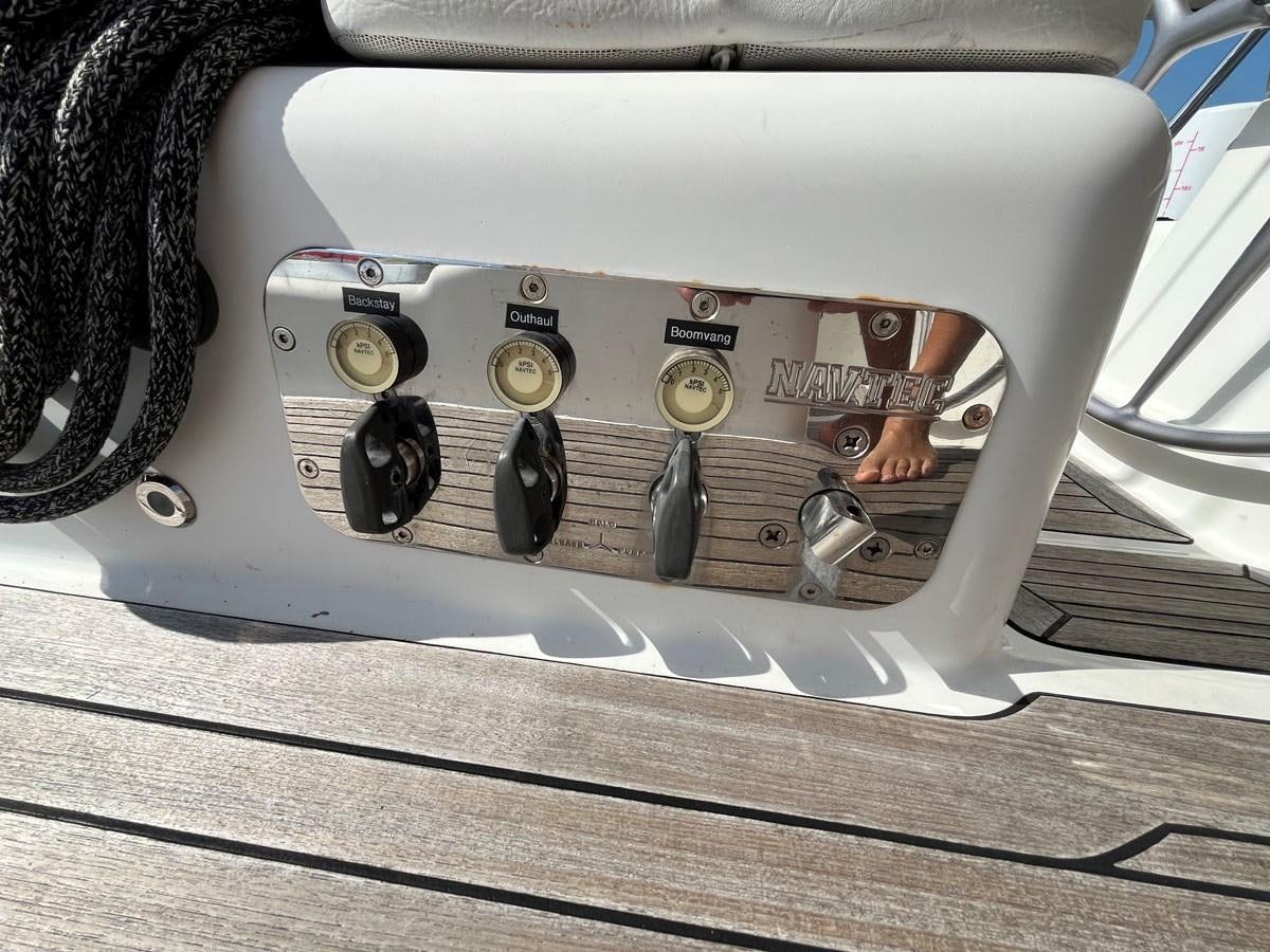 the inside of a car aboard WEATHERLY Yacht for Sale