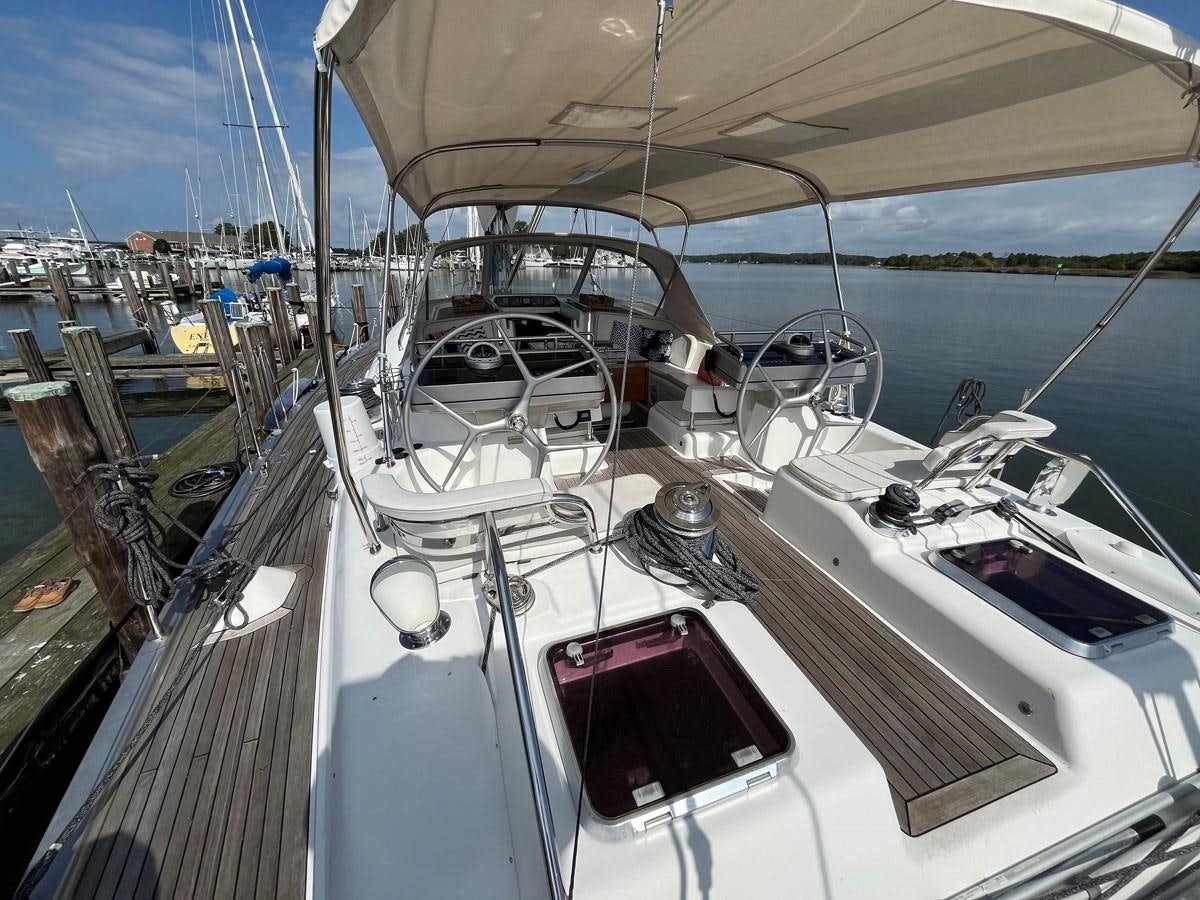 the inside of a boat aboard WEATHERLY Yacht for Sale