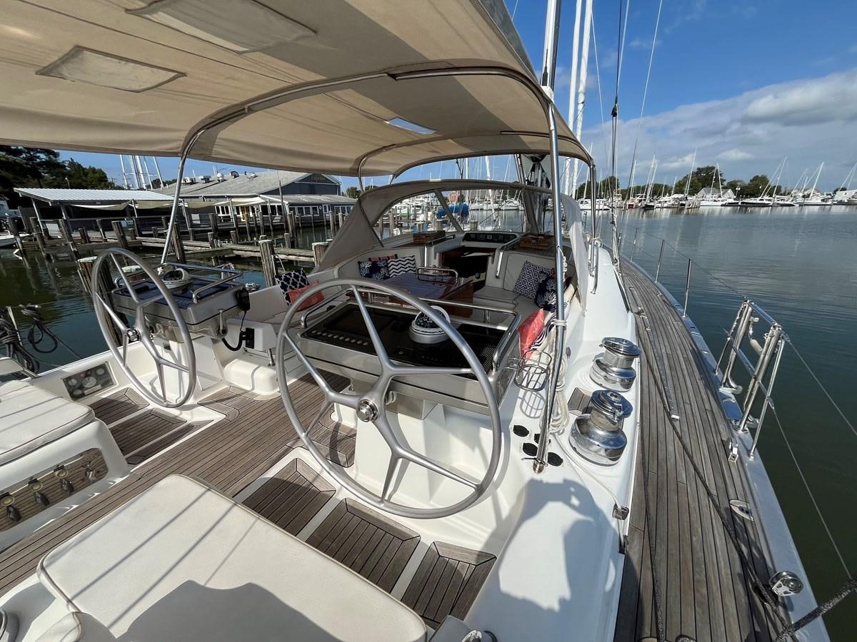 a boat on the water aboard WEATHERLY Yacht for Sale