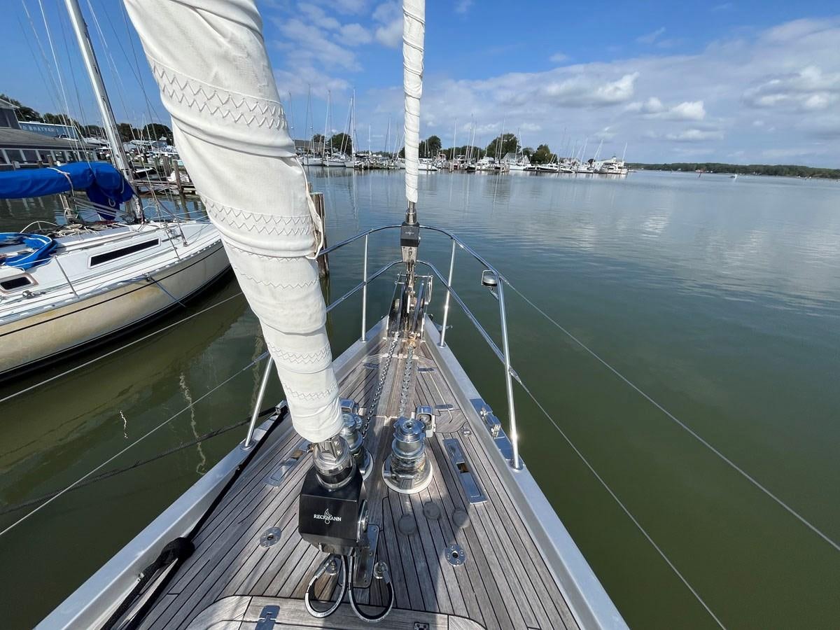 a boat on the water aboard WEATHERLY Yacht for Sale