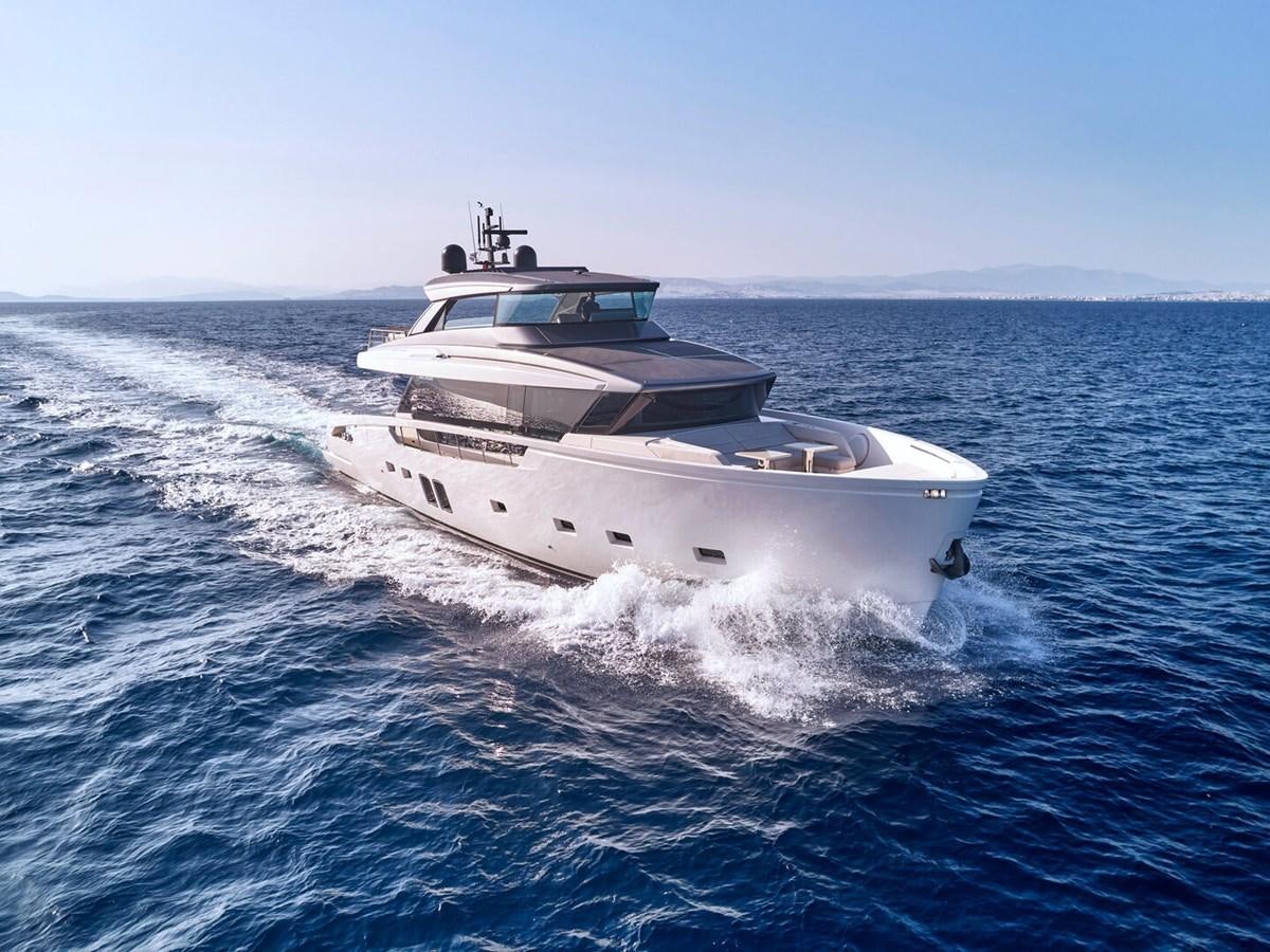 a boat on the water aboard 2022 SANLORENZO SX76 #72 Yacht for Sale