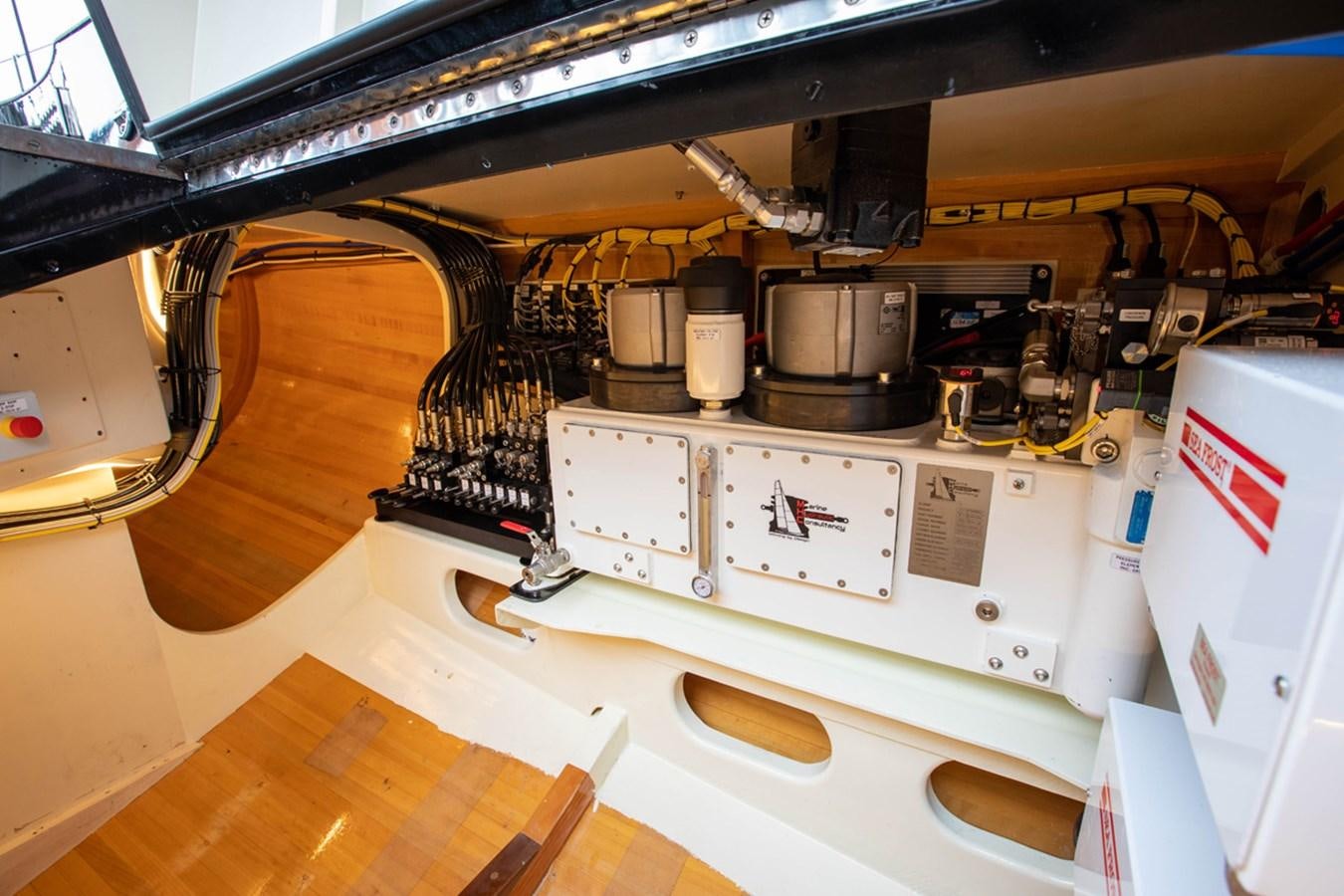 a large machine in a factory aboard PRIVATE Yacht for Sale