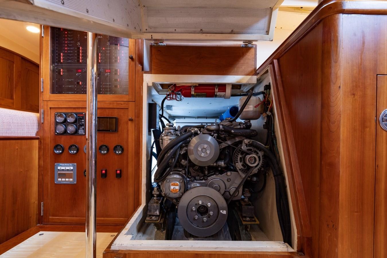 a robot in a room aboard PRIVATE Yacht for Sale