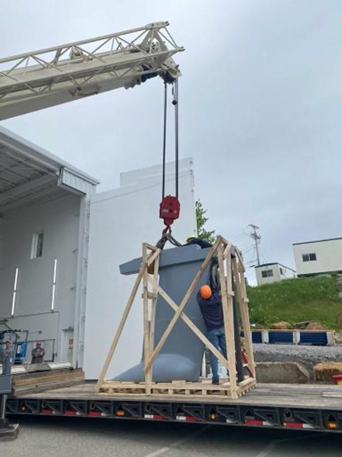 a boat on a trailer aboard PRIVATE Yacht for Sale