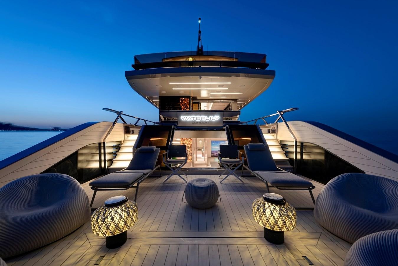 a boat on a deck aboard MAZU 82 Yacht for Sale