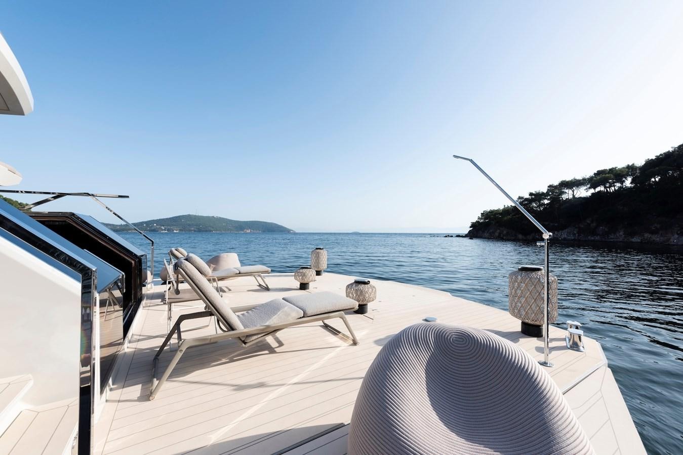 a boat on the water aboard MAZU 82 Yacht for Sale