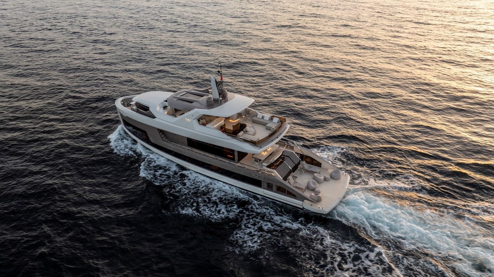 a boat in the water aboard MAZU 82 Yacht for Sale