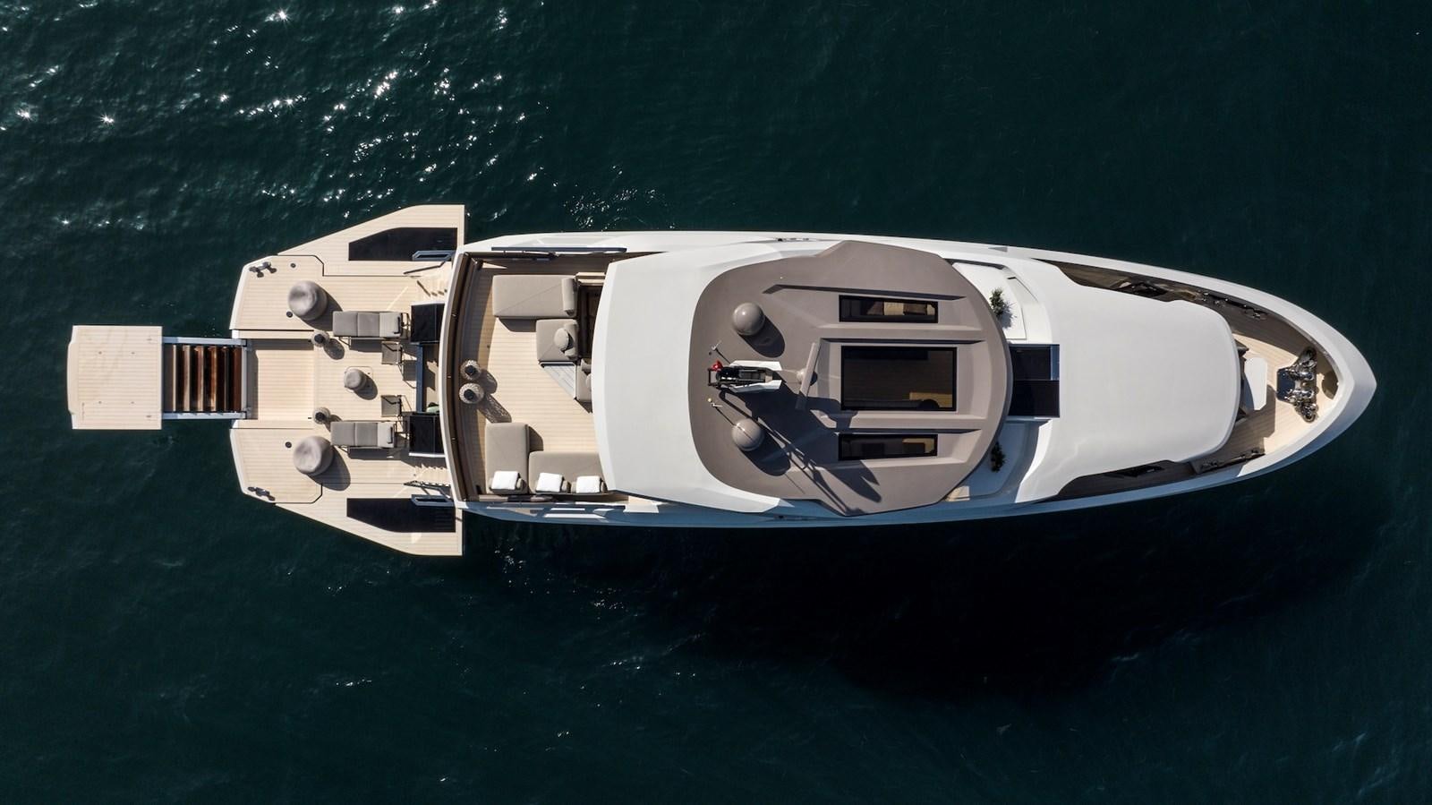 a space ship in the water aboard MAZU 82 Yacht for Sale