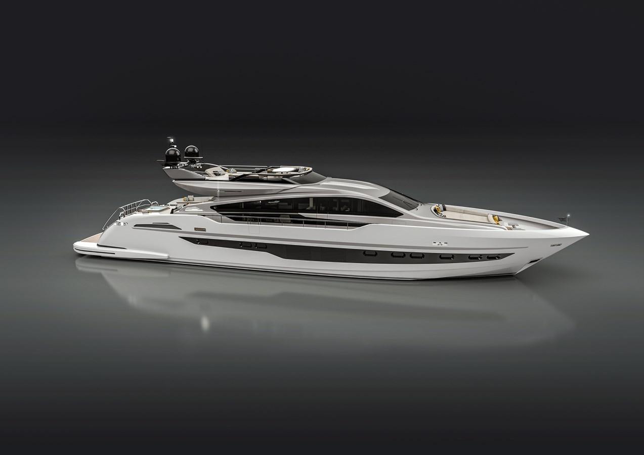 a white sports car aboard AGAPE 32 MT Yacht for Sale