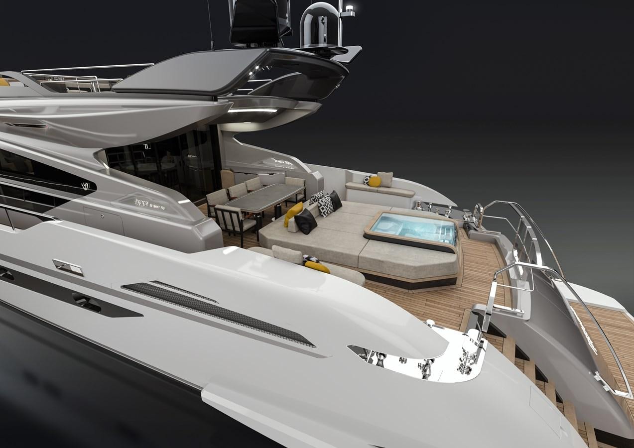 a white space ship aboard AGAPE 32 MT Yacht for Sale