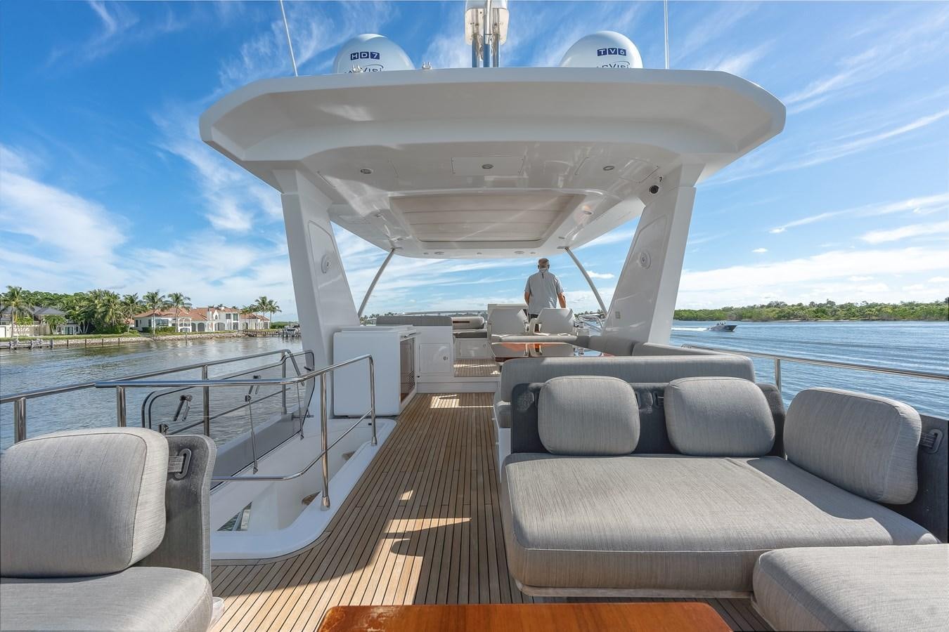 a boat on a water body aboard TRUTH SERUM Yacht for Sale