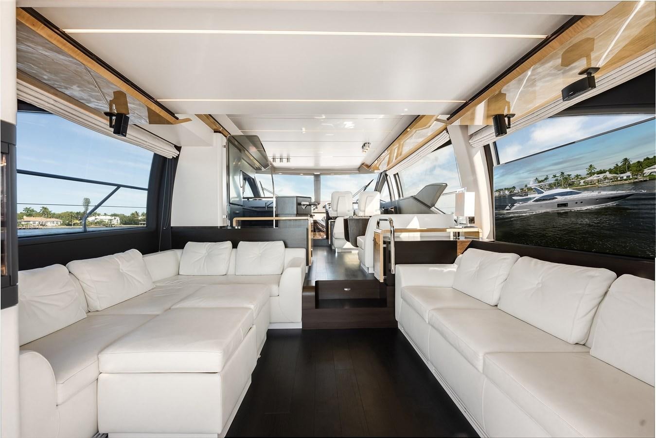 inside of a car aboard TRUTH SERUM Yacht for Sale