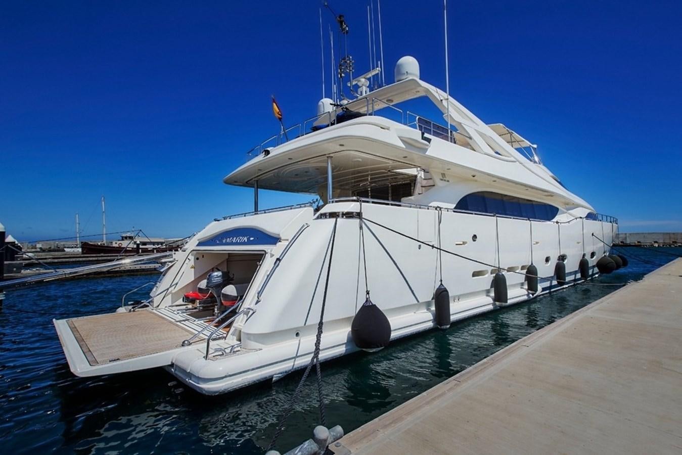a large white boat aboard CAMARIK Yacht for Sale