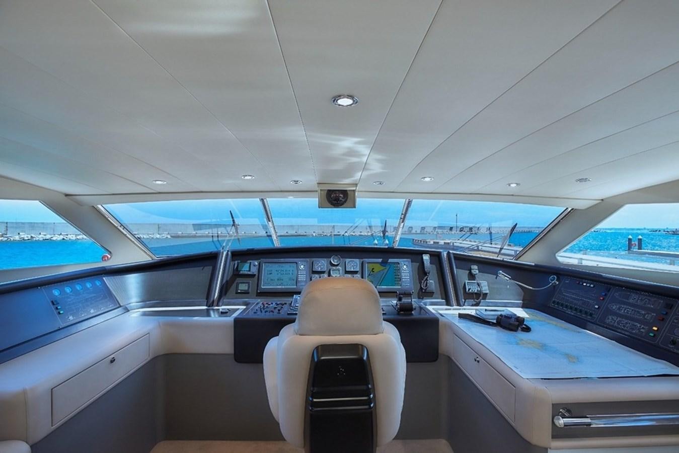 inside of a vehicle aboard CAMARIK Yacht for Sale