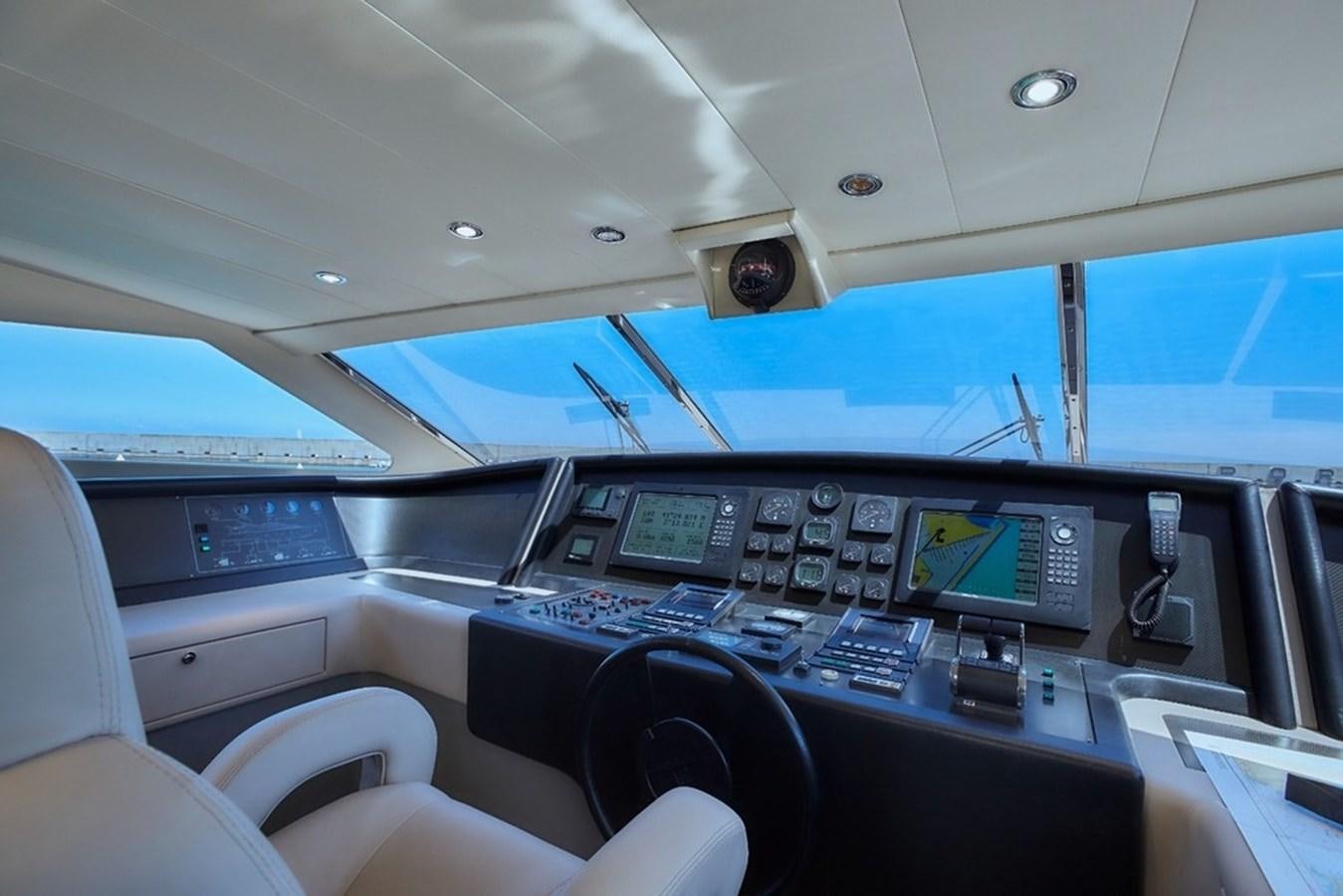 inside of a car aboard CAMARIK Yacht for Sale