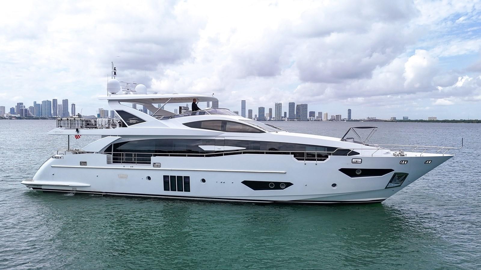 a yacht in the water aboard 95 RAISED PILOTHOUSE Yacht for Sale