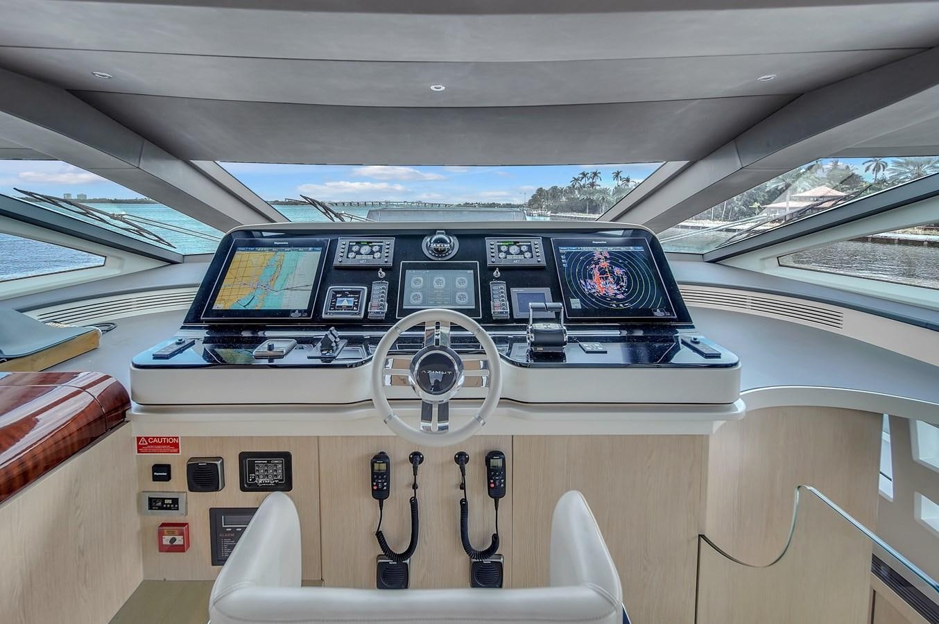 the inside of a plane aboard 95 RAISED PILOTHOUSE Yacht for Sale