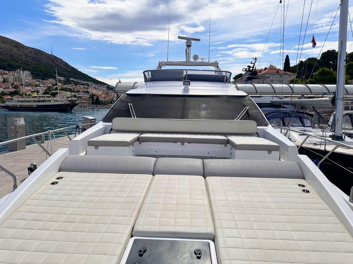 a boat docked at a pier aboard TAMARA II Yacht for Sale