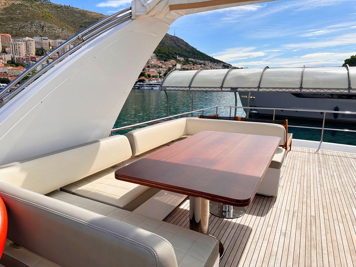 a boat on a deck aboard TAMARA II Yacht for Sale