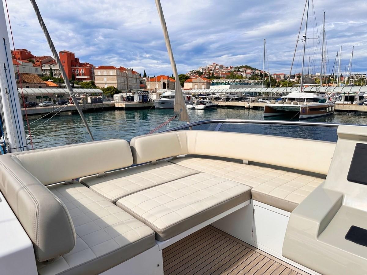 a boat in a harbor aboard TAMARA II Yacht for Sale