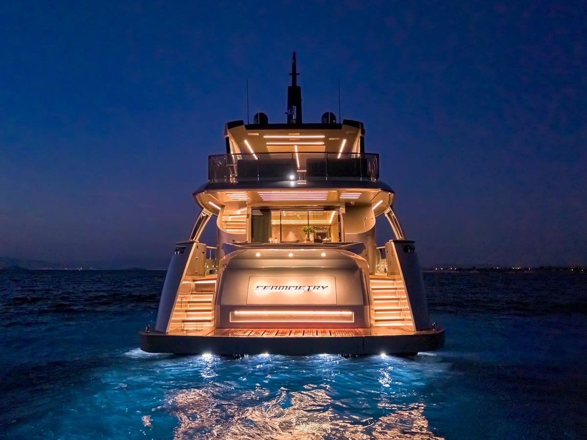 a boat in the water aboard SEAMMETRY Yacht for Sale
