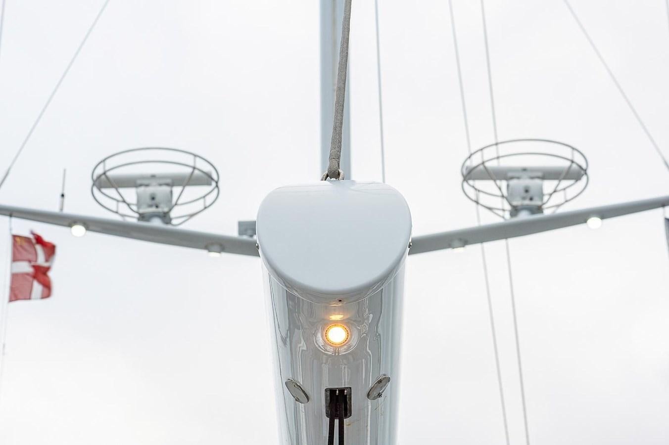 a light fixture on a pole aboard CABOCHON Yacht for Sale