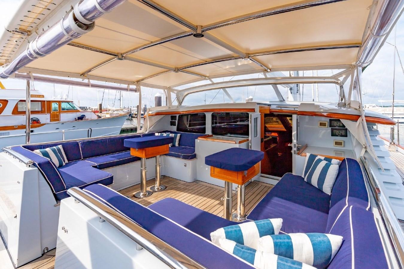 inside of a boat aboard CABOCHON Yacht for Sale