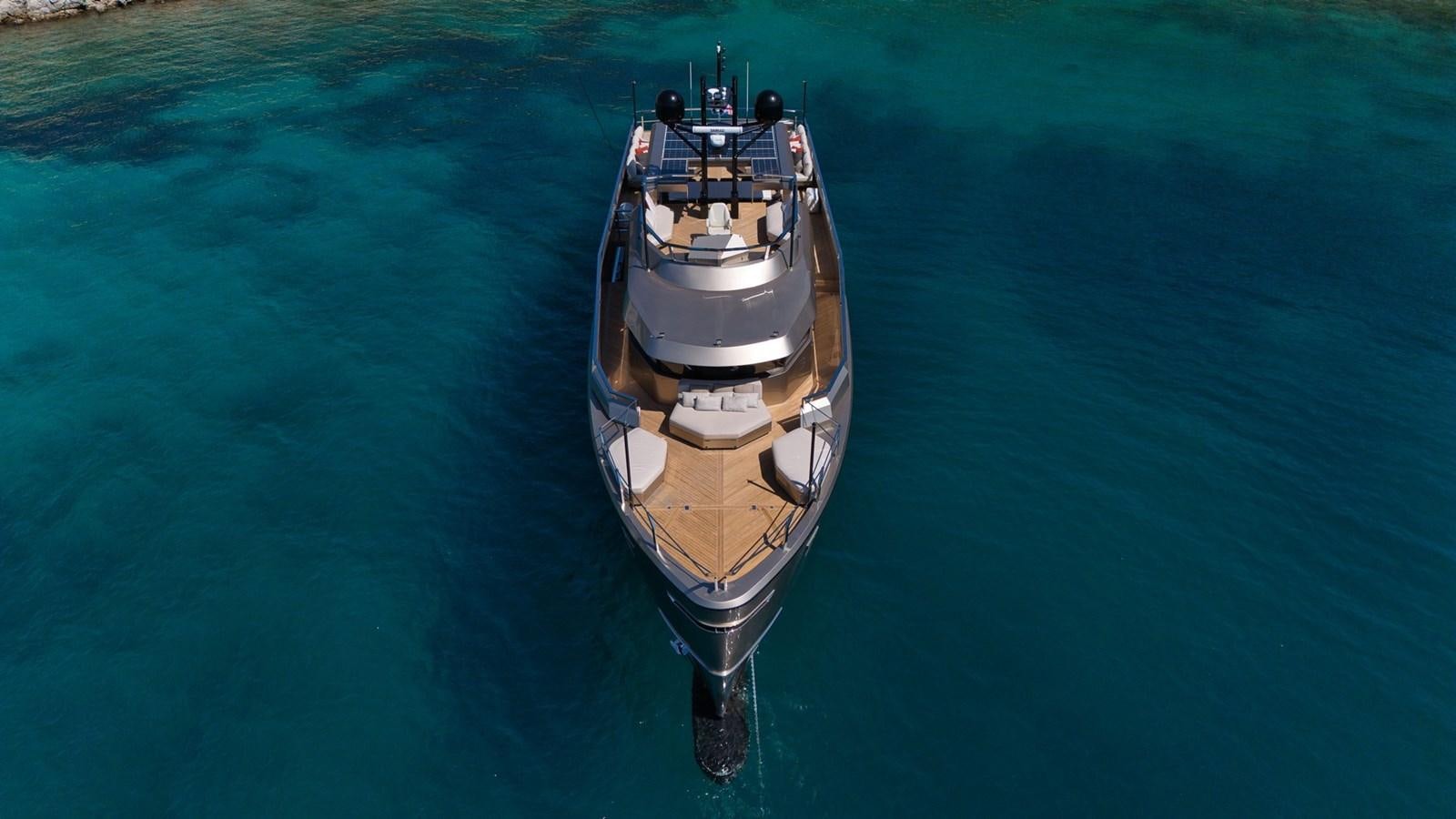 a large ship in the water aboard ROCK X Yacht for Sale
