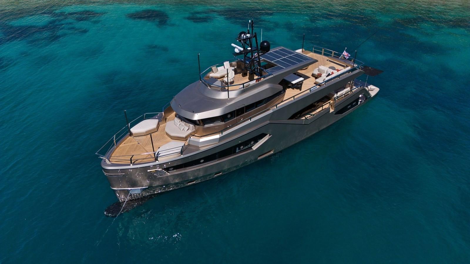 a boat in the water aboard ROCK X Yacht for Sale