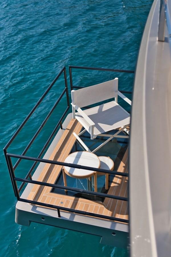 a deck on a boat aboard ROCK X Yacht for Sale