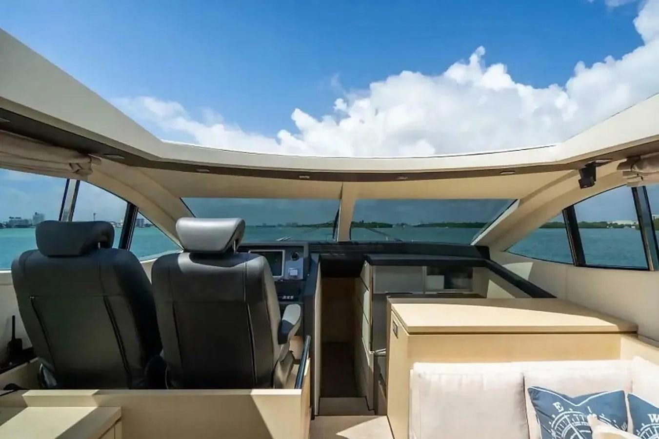 inside of a car aboard BELLA VITA Yacht for Sale