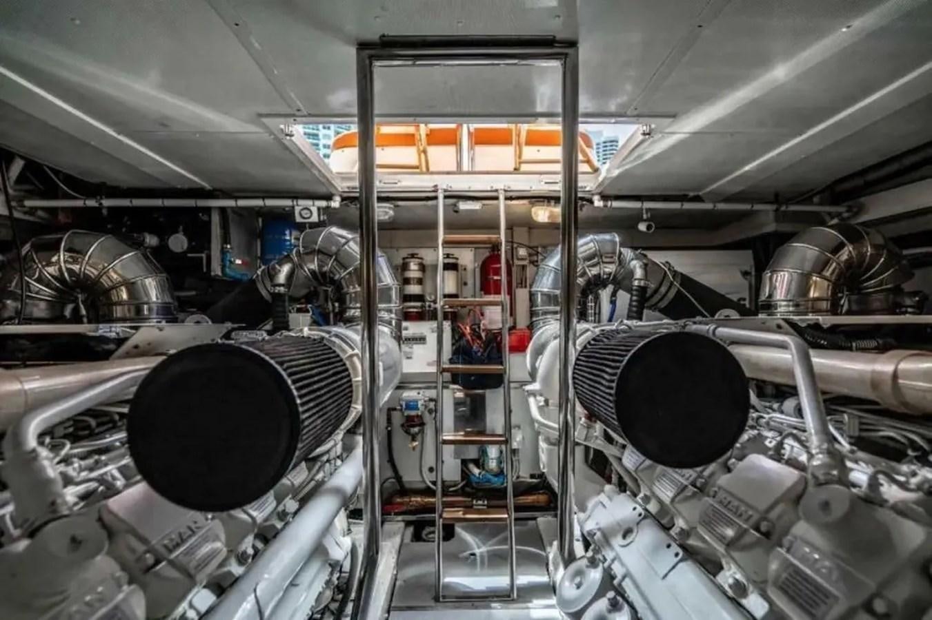 a large industrial machine aboard BELLA VITA Yacht for Sale