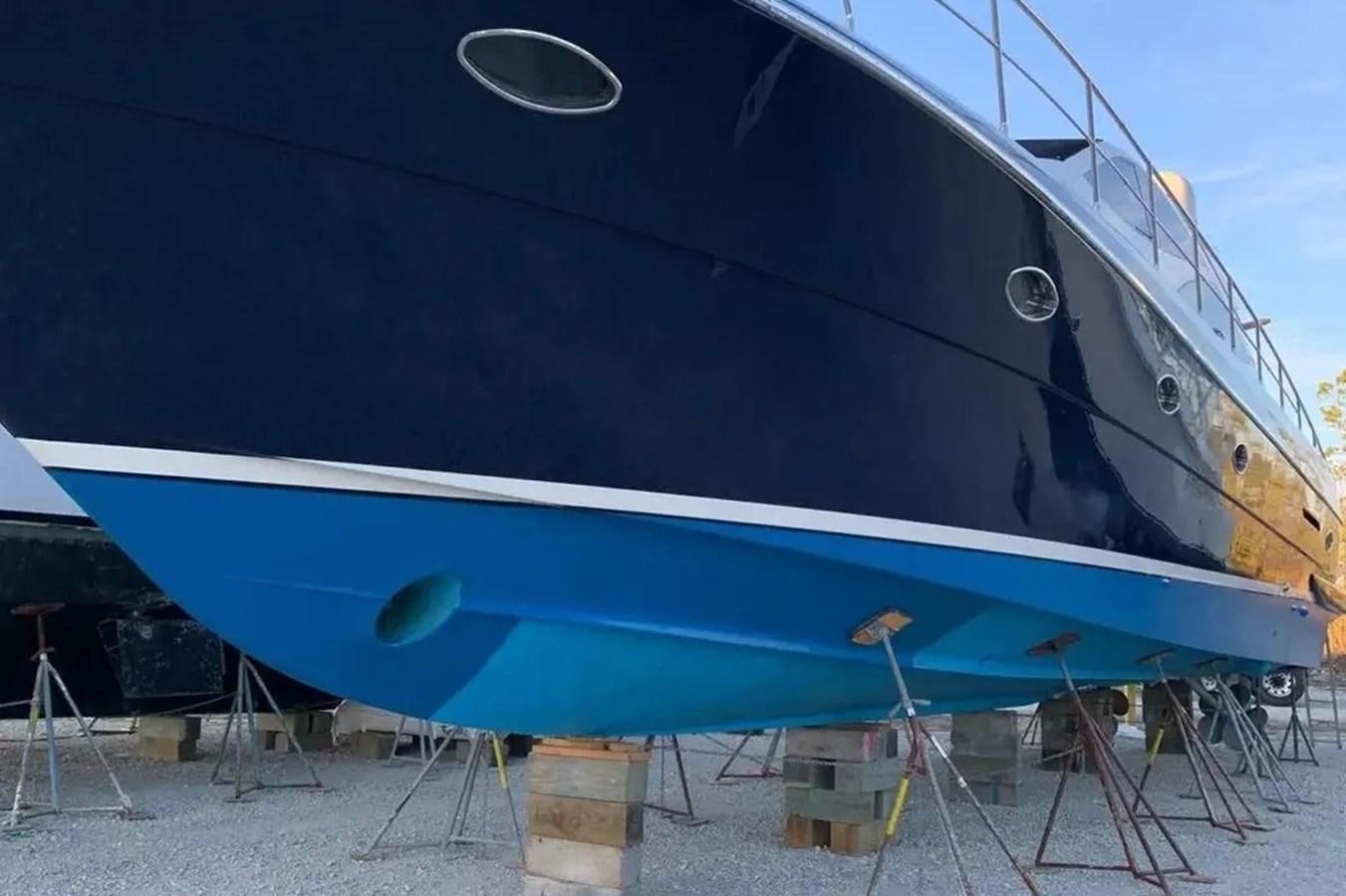 a boat on a trailer aboard BELLA VITA Yacht for Sale