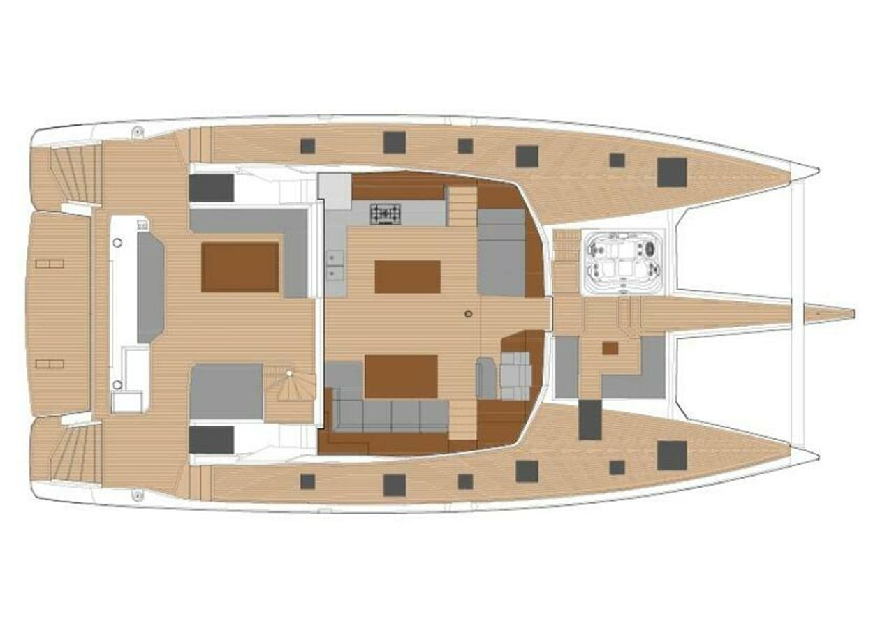 a computer with a white background aboard 2022 FOUNTAINE PAJOT POWER 67 Yacht for Sale