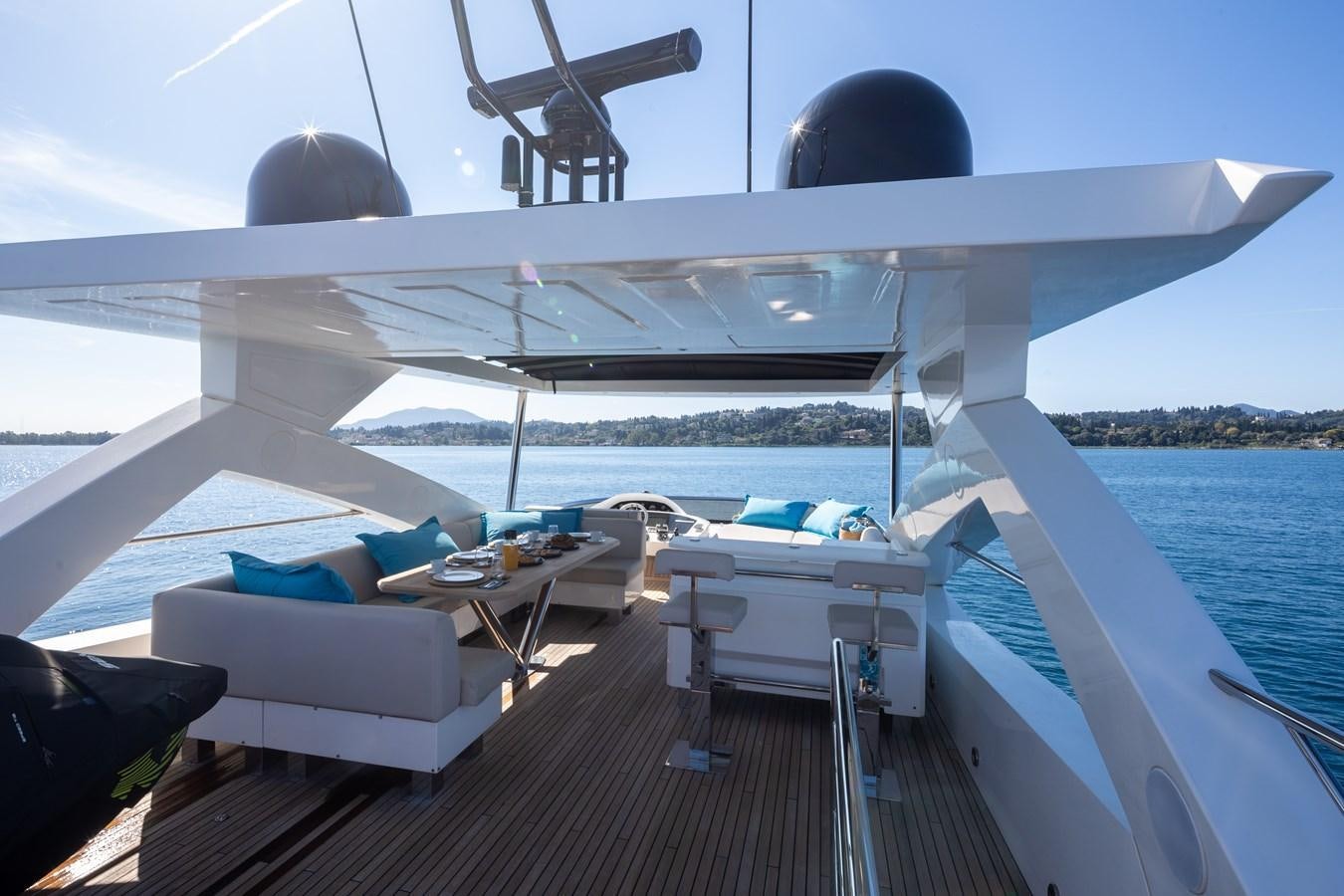 a boat on the water aboard SHINE R Yacht for Sale