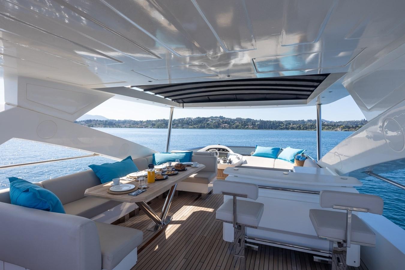 a boat on the water aboard SHINE R Yacht for Sale