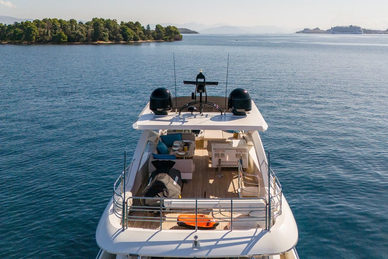 a boat on the water aboard SHINE R Yacht for Sale