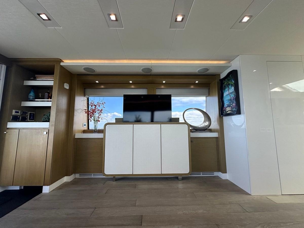 a room with a sink and cabinets aboard WATER RODEO Yacht for Sale