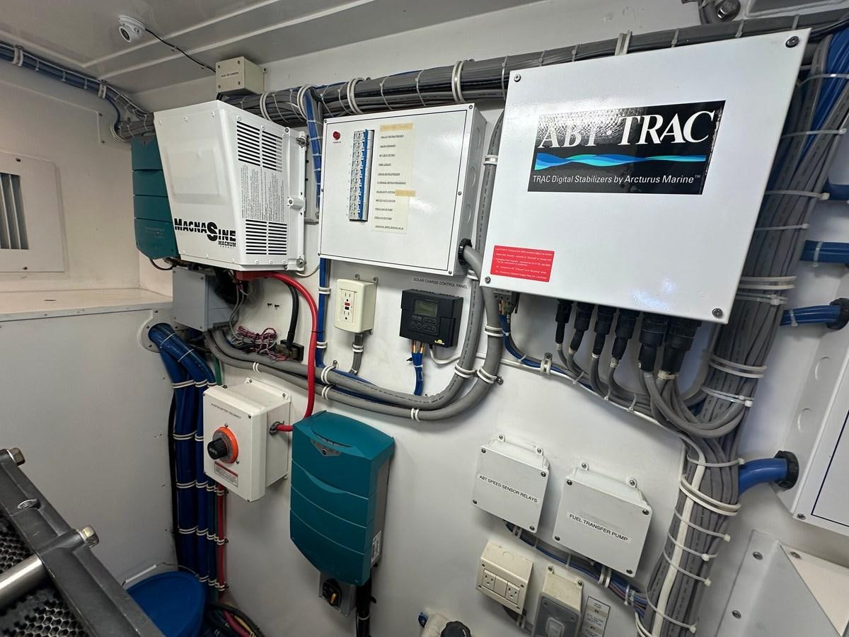 a close-up of a machine aboard WATER RODEO Yacht for Sale