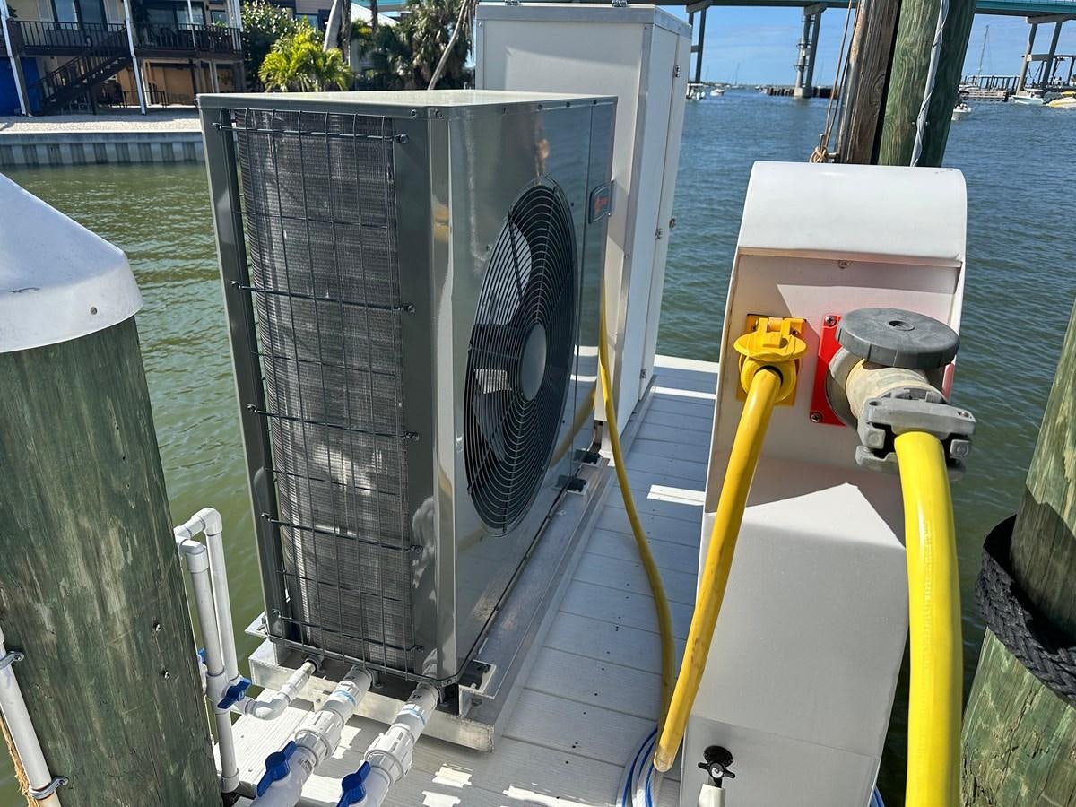 a machine with a metal frame aboard WATER RODEO Yacht for Sale